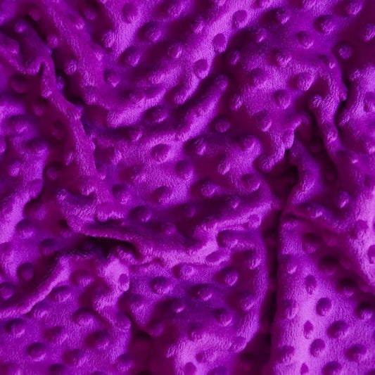 MINKY - Baby Blanket Crafts Decor Ultra Soft Cuddling - Minky Dimple Dot Soft Cuddle Fabric - Craft Fabrics Sold by The Yard. Magenta