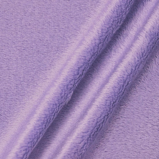 Minky Solid Baby Soft Fabric - Sold By Yard Baby Blanket Crafts Decor Soft Cuddling - Quilting, Baby Accessories, Pillows, Throws, Lavender