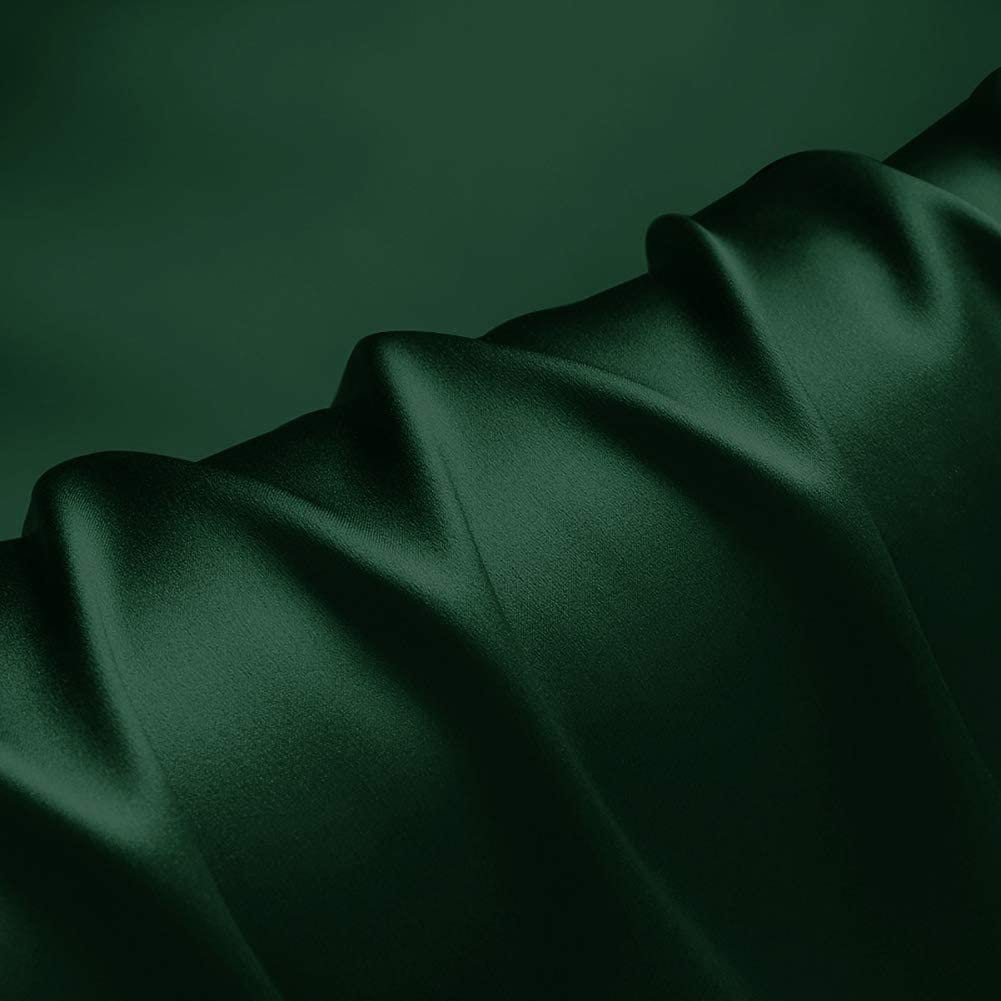 Silky Shiny Stretch Charmeuse Satin Fabric for Wedding Dress Fashion Crafts Costumes Decorations Silky Satin 58” Sold By Yard Hunter