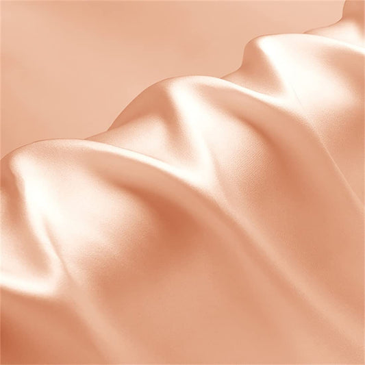 Silky Shiny Stretch Charmeuse Satin Fabric for Wedding Dress Fashion Crafts Costumes Decorations Silky Satin 58” Sold By Yard Peach