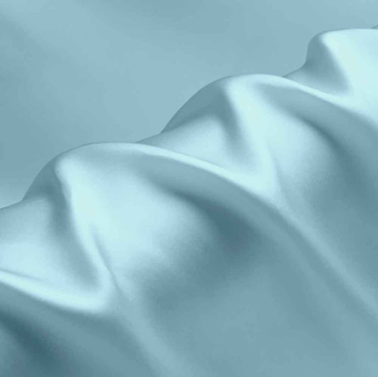 Silky Shiny Stretch Charmeuse Satin Fabric for Wedding Dress Fashion Crafts Costumes Decorations Silky Satin 58” Sold By Yard Lt Blue