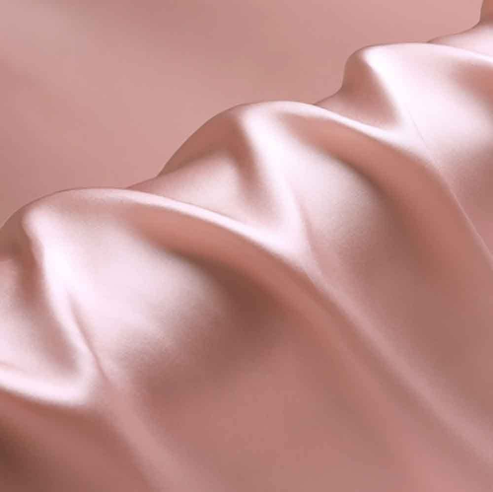 Silky Shiny Stretch Charmeuse Satin Fabric for Wedding Dress Fashion Crafts Costumes Decorations Silky Satin 58” Sold By Yard Blush