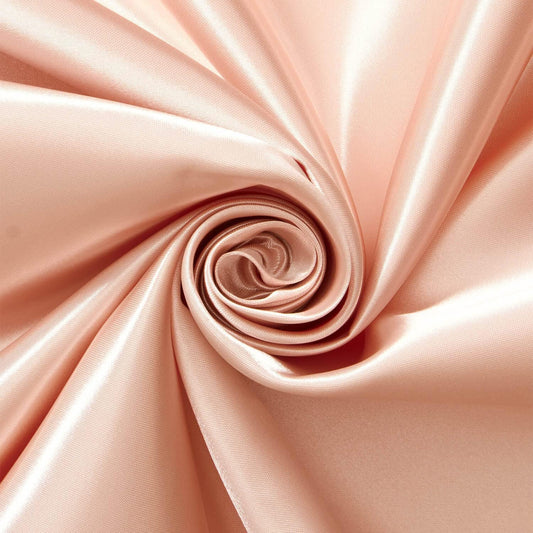 ROSE GOLD - Heavy Bridal Satin Fabric Silky Poly Wedding Dress By Yard For Prom Dress Ball Gown Formal Evening Gowns, Satin Gowns