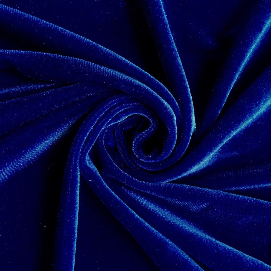 SPANDEX VELVET - Stretch Velvet Fabric for Sewing Apparel Costumes Craft, Sold By The Yard. Royal Blue