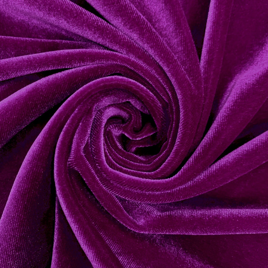 SPANDEX VELVET - Stretch Velvet Fabric for Sewing Apparel Costumes Craft, Sold By The Yard. Magenta