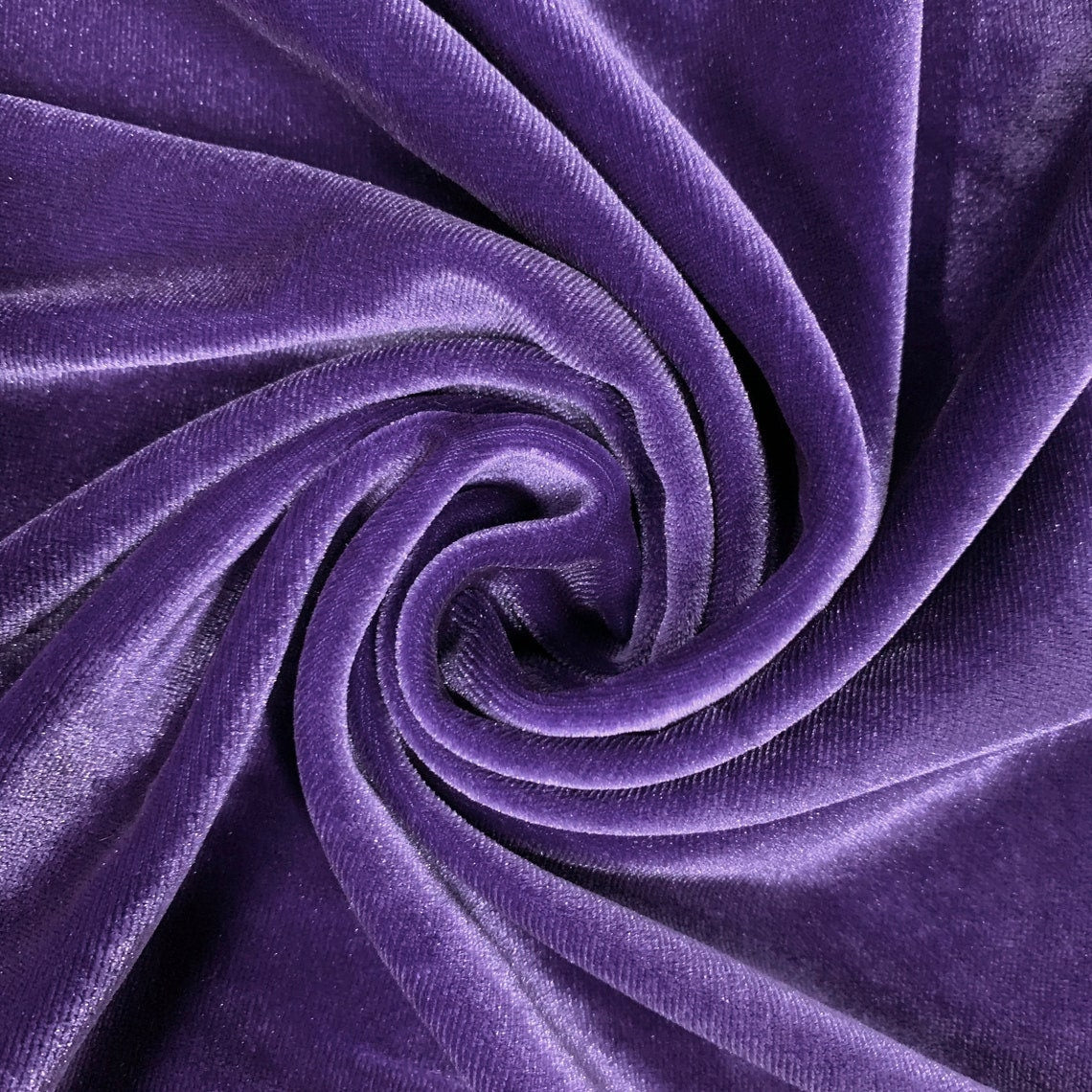 SPANDEX VELVET - Stretch Velvet Fabric for Sewing Apparel Costumes Craft, Sold By The Yard. Violet