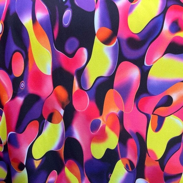 BOA SNAKE - Print Poly Spandex Fabric 4 Way Stretch - Sold By The Yard - FUCHSIA - Ideal For Dostumes, Dresses, Leggings,