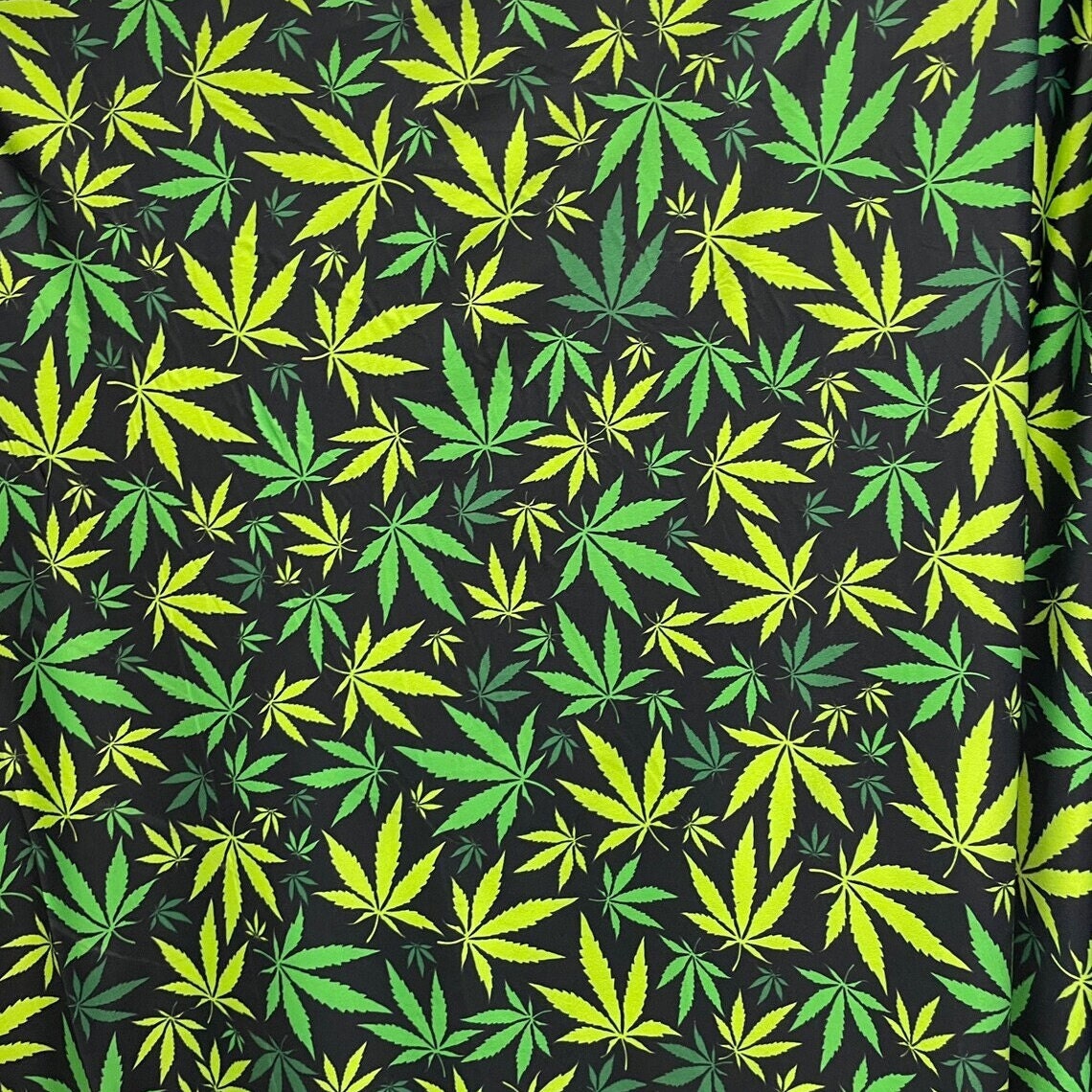 MARYJAY -  Print Stretch Spandex-Sold By The Yard - GREEN/YELLOW - Ideal For Costumes, Dresses, Leggings, Swimsuit and Much More