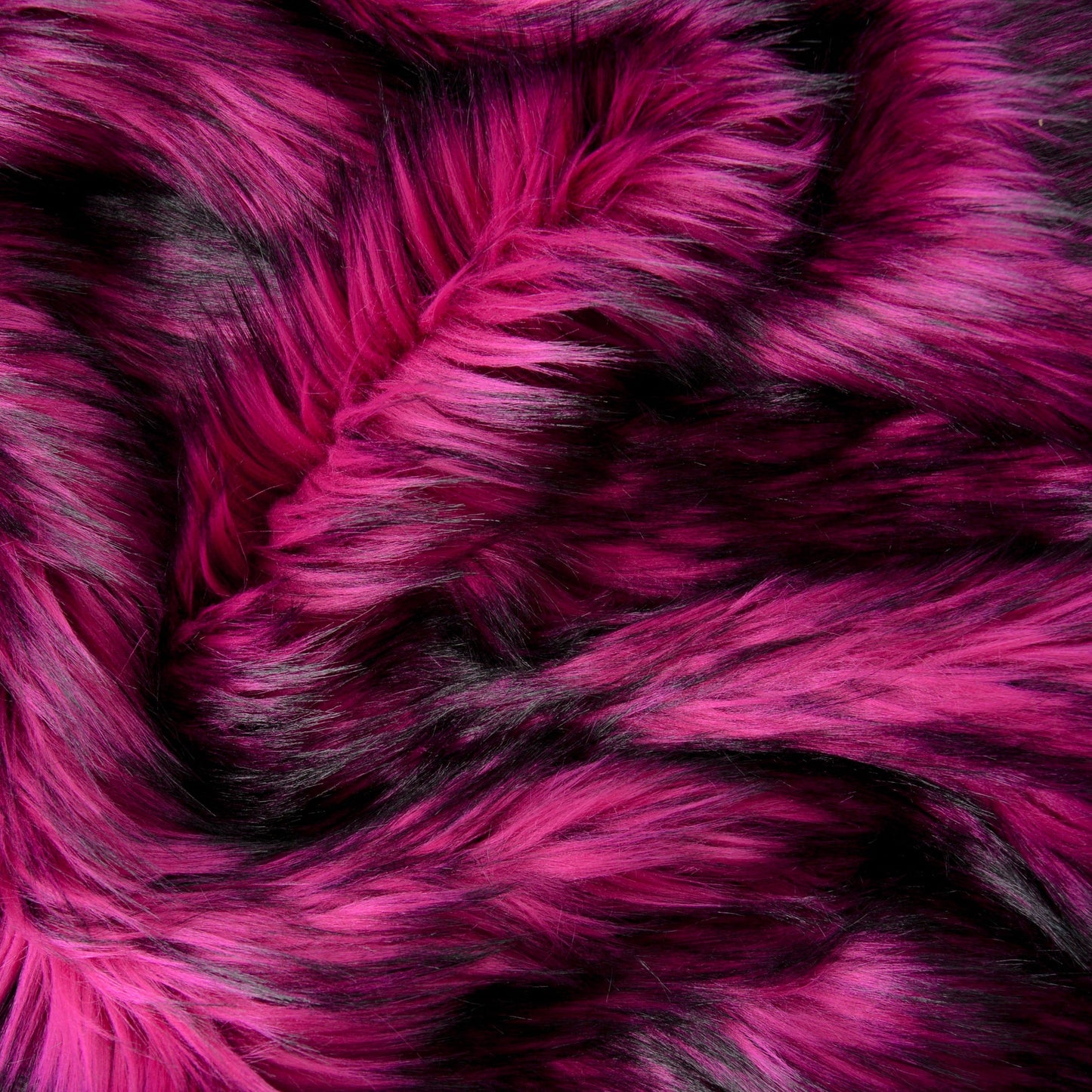 MAGENTA - Alaskan Husky Long Pile Fabric - By Yard For Blankets Fashion Clothing Coats Scarfs Rugs Crafts Decor - Quilting, Pillows,Throws